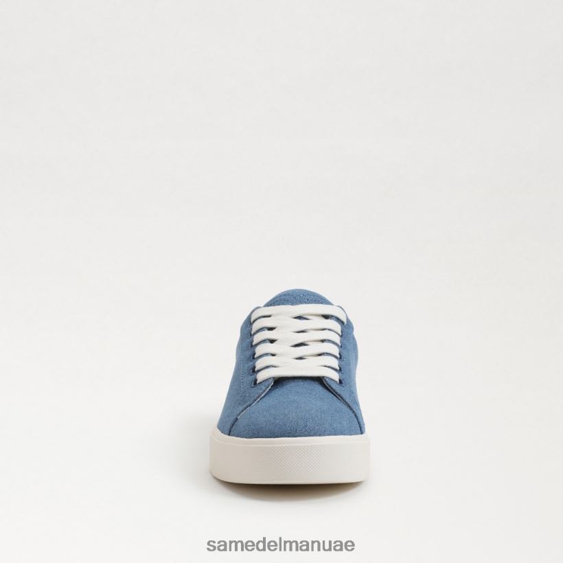 النيلي المغسول أحذية Sam Edelman نحيف حذاء رياضي برباط من الإيثيل 246L6T343