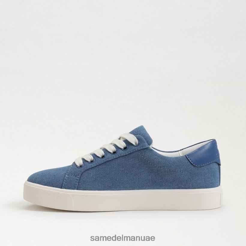 النيلي المغسول أحذية Sam Edelman نحيف حذاء رياضي برباط من الإيثيل 246L6T343