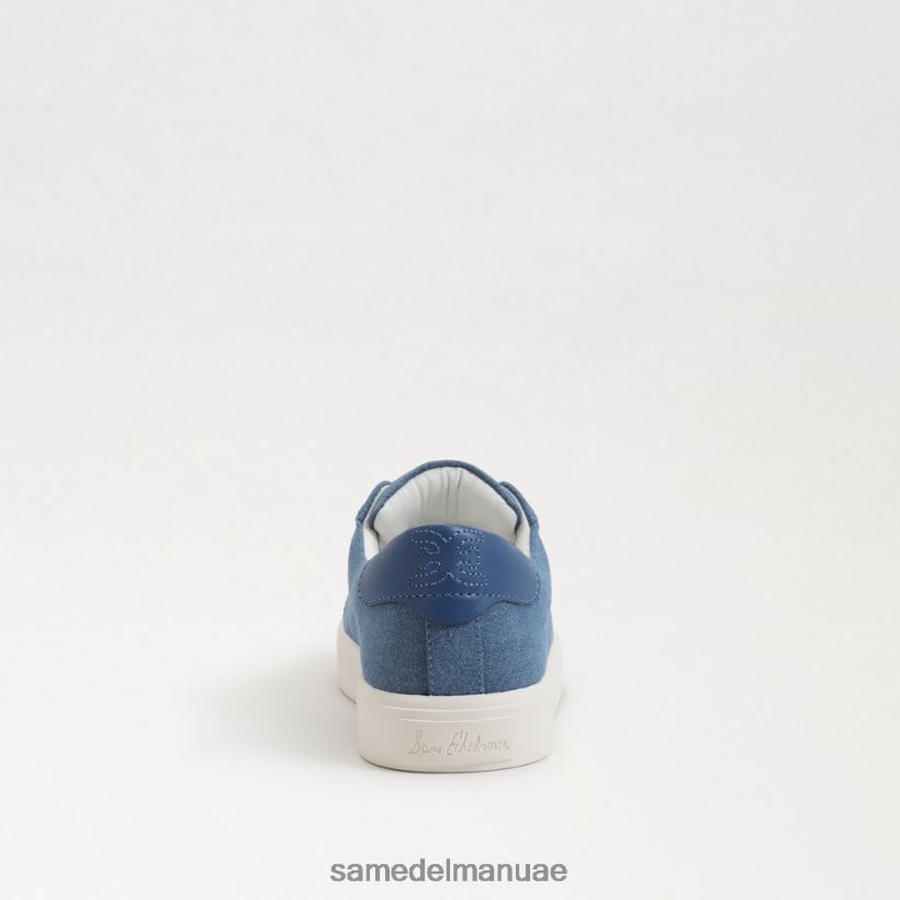 النيلي المغسول أحذية Sam Edelman نحيف حذاء رياضي برباط من الإيثيل 246L6T343