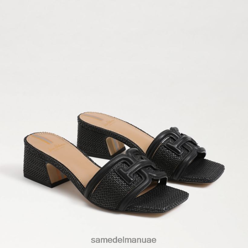 نسج أسود أحذية Sam Edelman نحيف شريحة كعب من وايلون 246L6T346