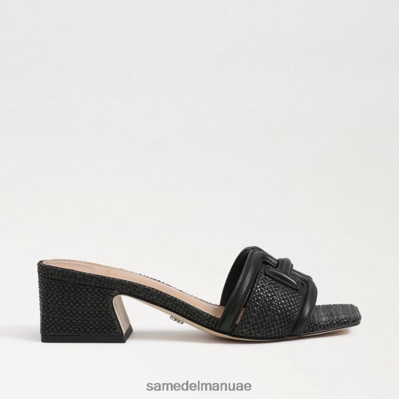نسج أسود أحذية Sam Edelman نحيف شريحة كعب من وايلون 246L6T346