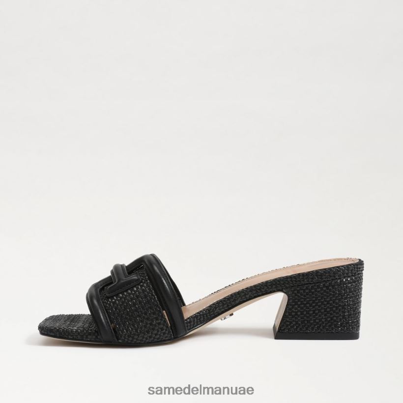 نسج أسود أحذية Sam Edelman نحيف شريحة كعب من وايلون 246L6T346