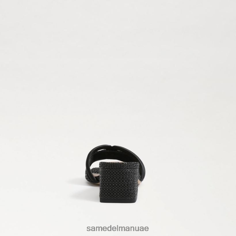 نسج أسود أحذية Sam Edelman نحيف شريحة كعب من وايلون 246L6T346