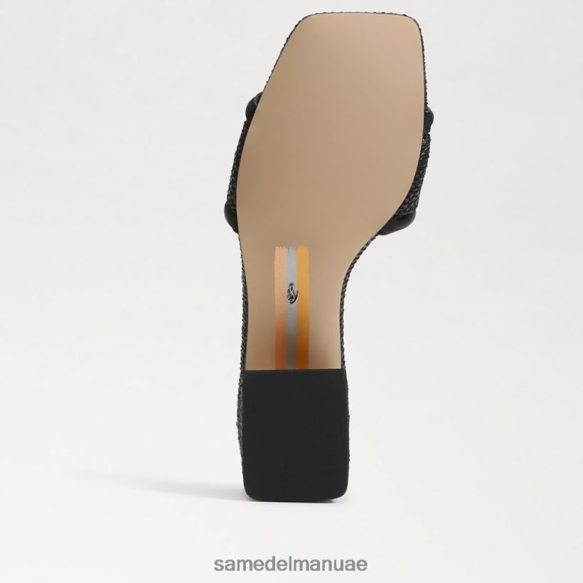 نسج أسود أحذية Sam Edelman نحيف شريحة كعب من وايلون 246L6T346