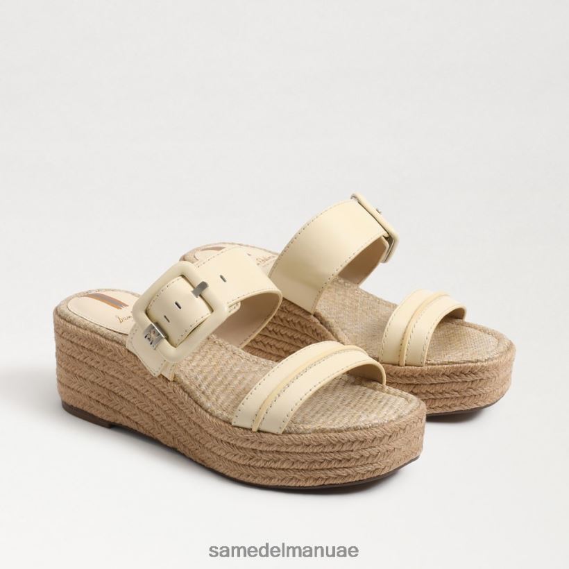 القمح المبيض أحذية Sam Edelman نحيف صندل كارسون اسبادريل بكعب عريض 246L6T351