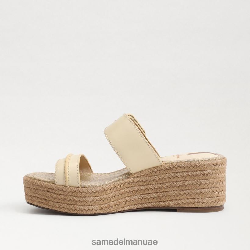 القمح المبيض أحذية Sam Edelman نحيف صندل كارسون اسبادريل بكعب عريض 246L6T351