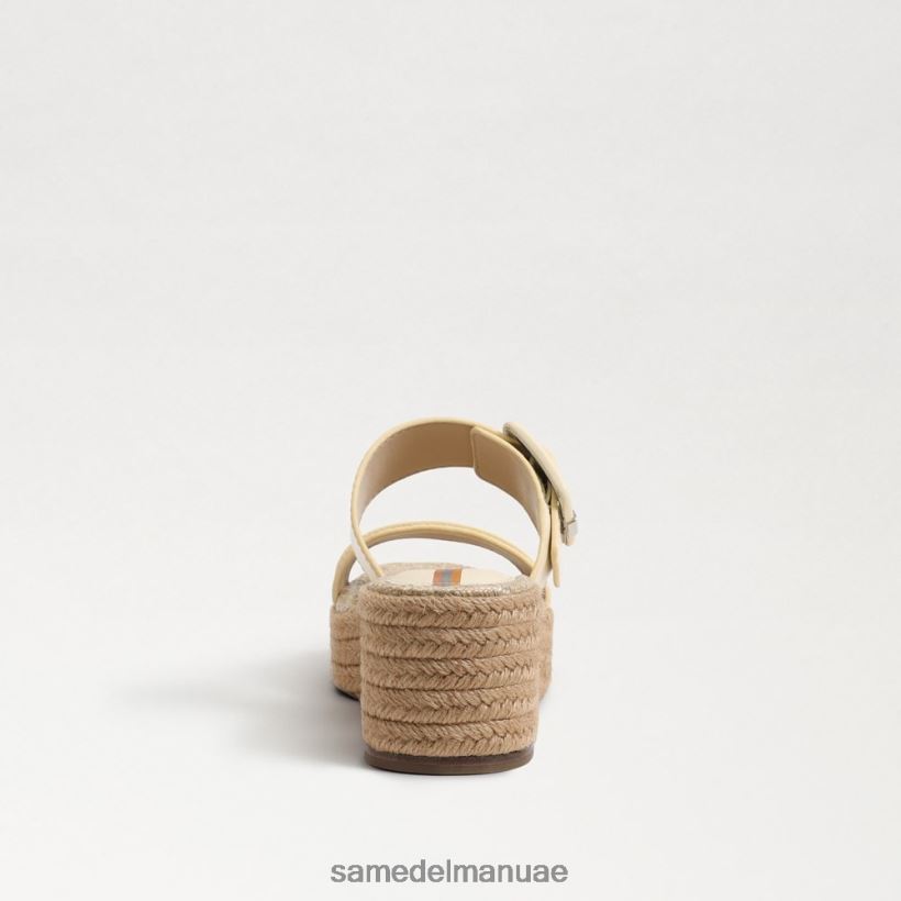 القمح المبيض أحذية Sam Edelman نحيف صندل كارسون اسبادريل بكعب عريض 246L6T351