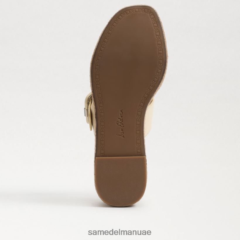 القمح المبيض أحذية Sam Edelman نحيف صندل كارسون اسبادريل بكعب عريض 246L6T351