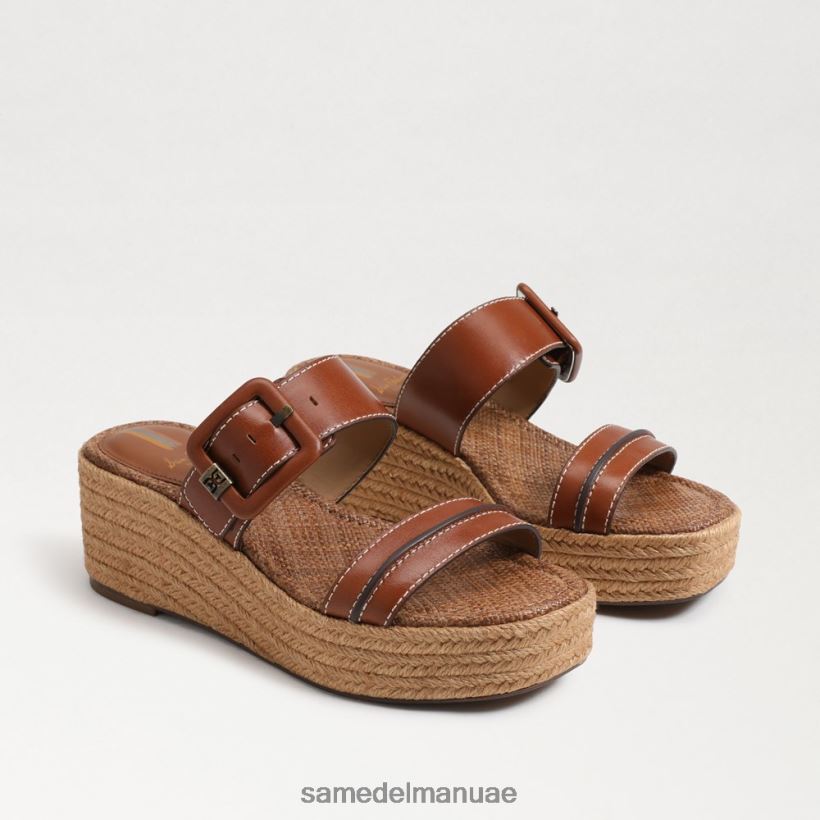 كونياك غني أحذية Sam Edelman نحيف صندل كارسون اسبادريل بكعب عريض 246L6T353