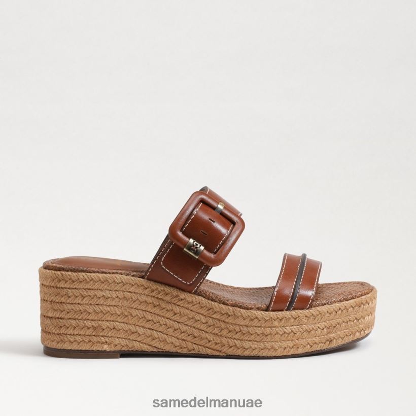 كونياك غني أحذية Sam Edelman نحيف صندل كارسون اسبادريل بكعب عريض 246L6T353