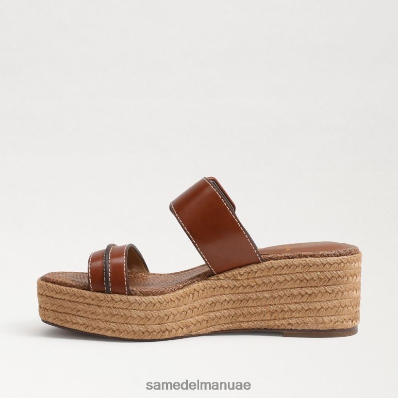 كونياك غني أحذية Sam Edelman نحيف صندل كارسون اسبادريل بكعب عريض 246L6T353