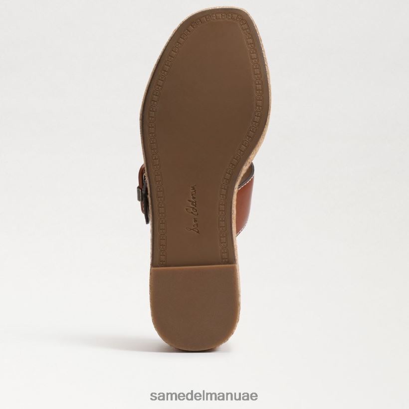كونياك غني أحذية Sam Edelman نحيف صندل كارسون اسبادريل بكعب عريض 246L6T353