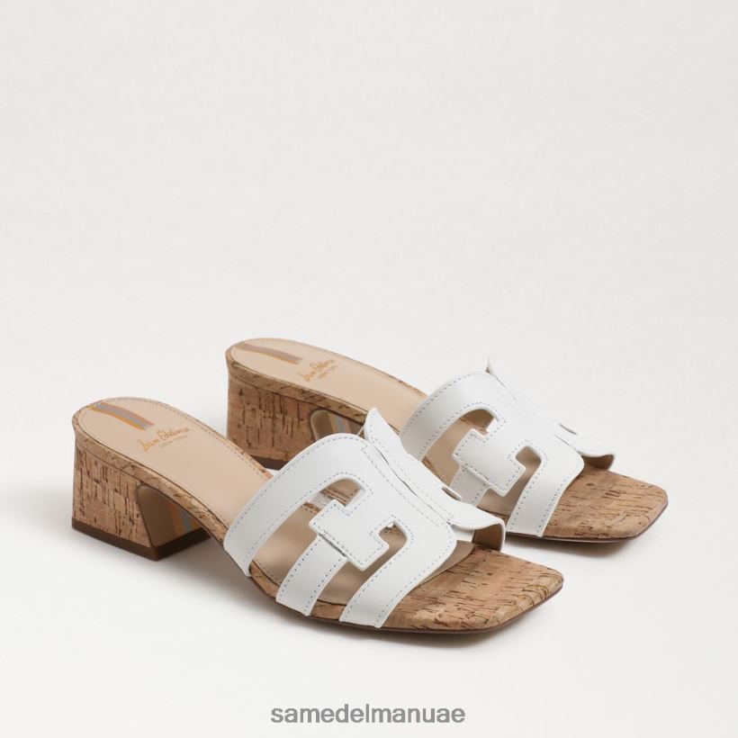 ناصعة البياض أحذية Sam Edelman نحيف كعب وينسلو بغل 246L6T354
