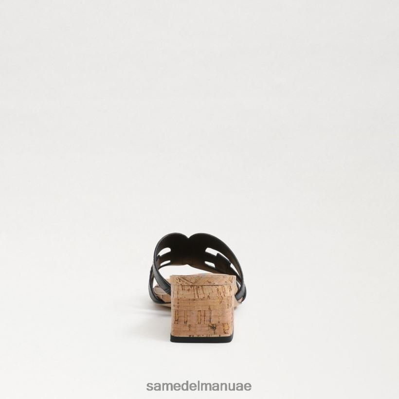 جلد أسود أحذية Sam Edelman نحيف كعب وينسلو بغل 246L6T356