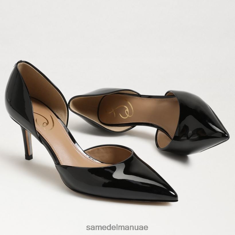 أسود براءة اختراع أحذية Sam Edelman نحيف مضخة مدببة عند أصابع القدم 246L6T363