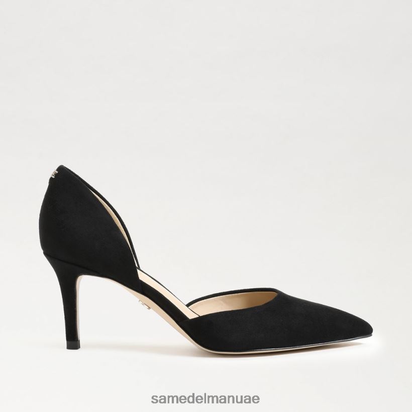 جلد الغزال الأسود أحذية Sam Edelman نحيف مضخة مدببة عند أصابع القدم 246L6T367