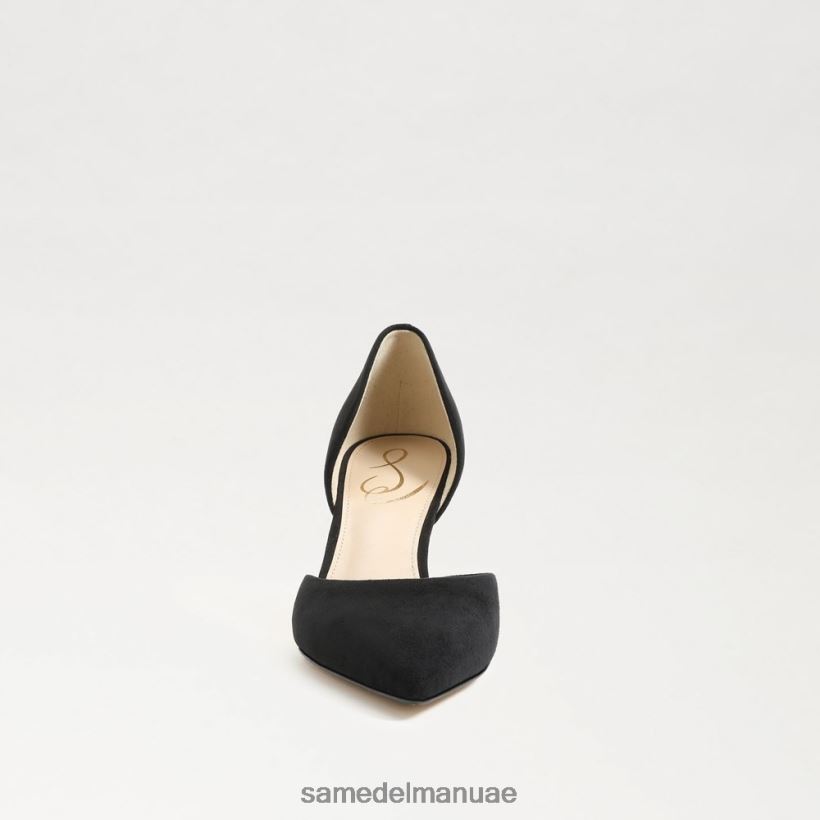 جلد الغزال الأسود أحذية Sam Edelman نحيف مضخة مدببة عند أصابع القدم 246L6T367