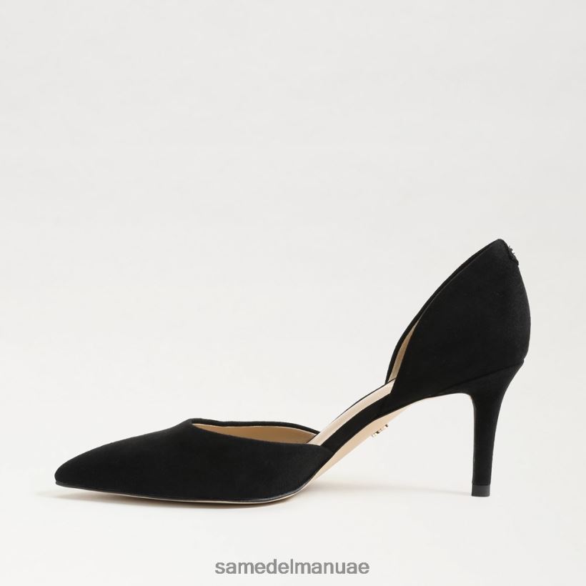 جلد الغزال الأسود أحذية Sam Edelman نحيف مضخة مدببة عند أصابع القدم 246L6T367