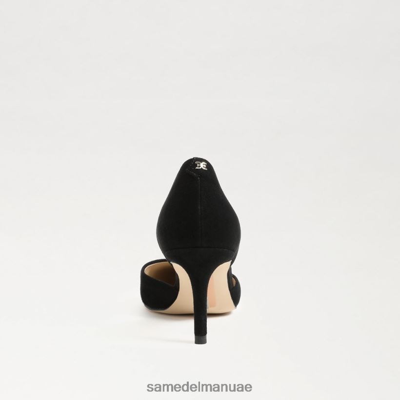 جلد الغزال الأسود أحذية Sam Edelman نحيف مضخة مدببة عند أصابع القدم 246L6T367