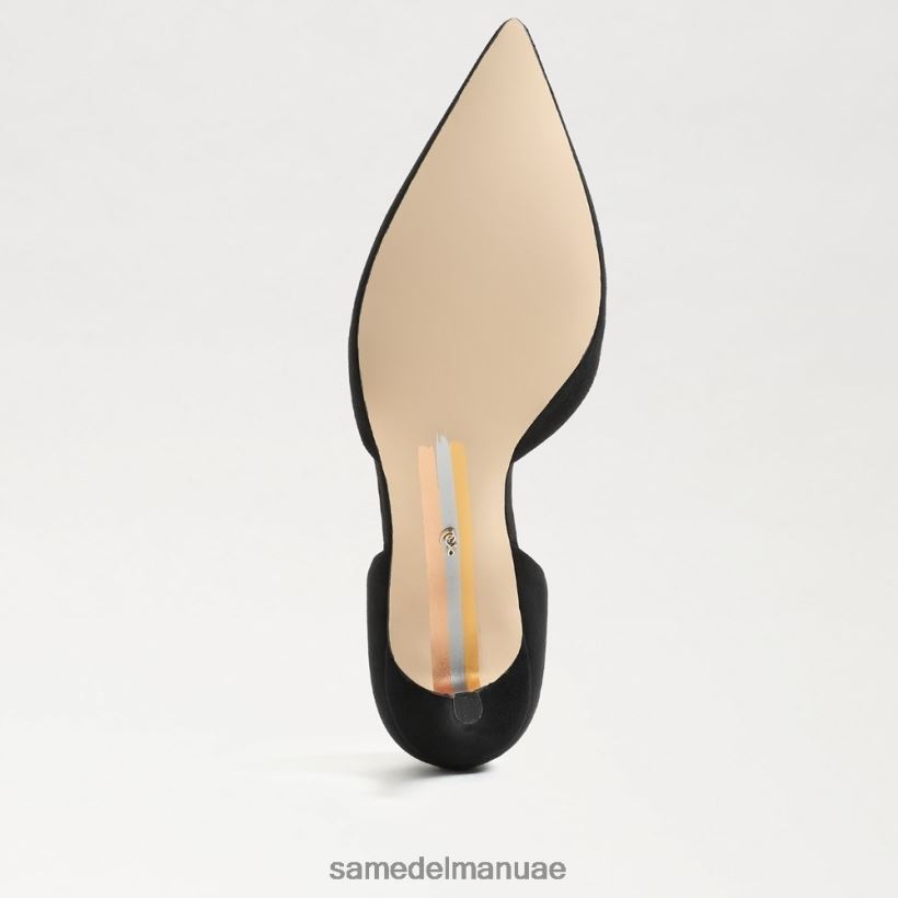جلد الغزال الأسود أحذية Sam Edelman نحيف مضخة مدببة عند أصابع القدم 246L6T367