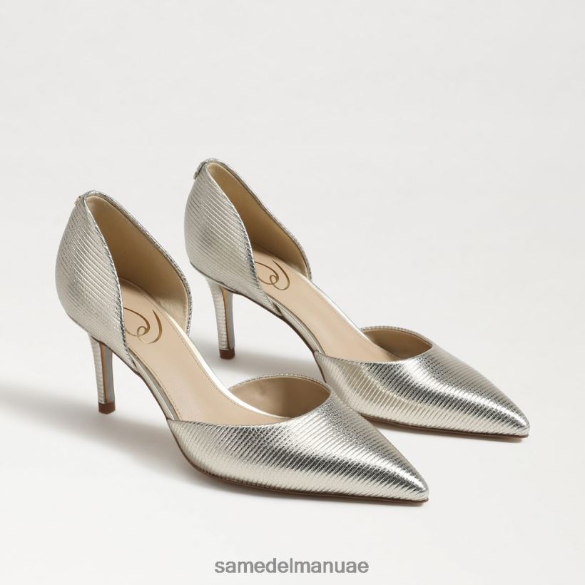 البلاتين أحذية Sam Edelman نحيف مضخة مدببة عند أصابع القدم 246L6T368
