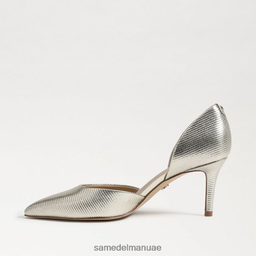 البلاتين أحذية Sam Edelman نحيف مضخة مدببة عند أصابع القدم 246L6T368