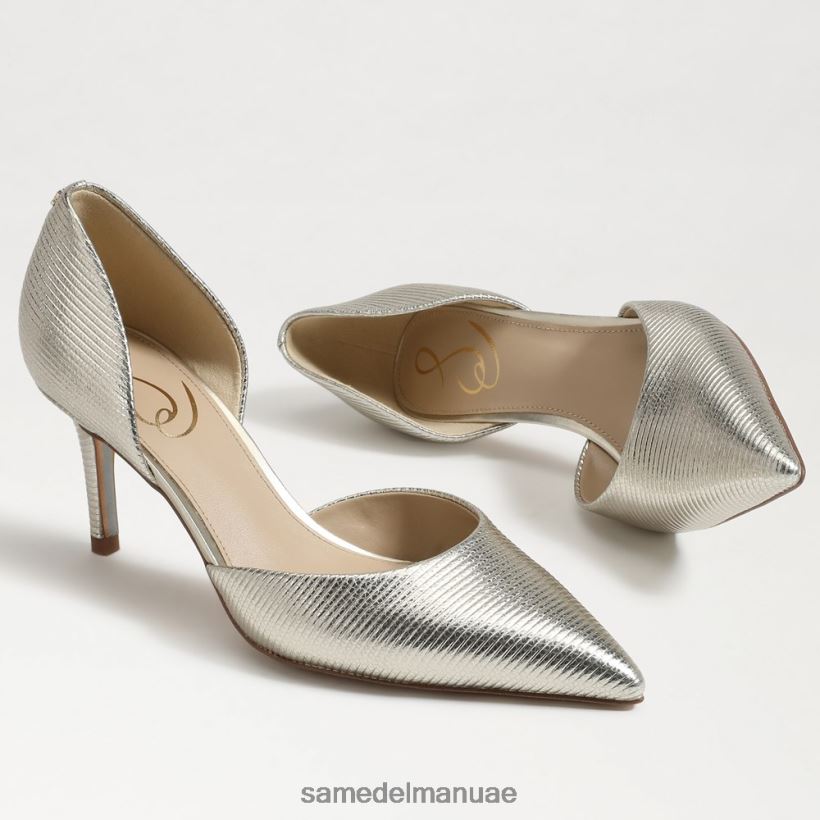 البلاتين أحذية Sam Edelman نحيف مضخة مدببة عند أصابع القدم 246L6T368