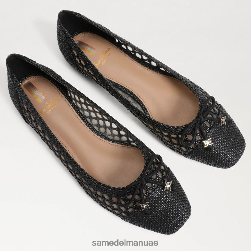 أسود أحذية Sam Edelman نحيف قد يكون الباليه مسطحًا 246L6T370