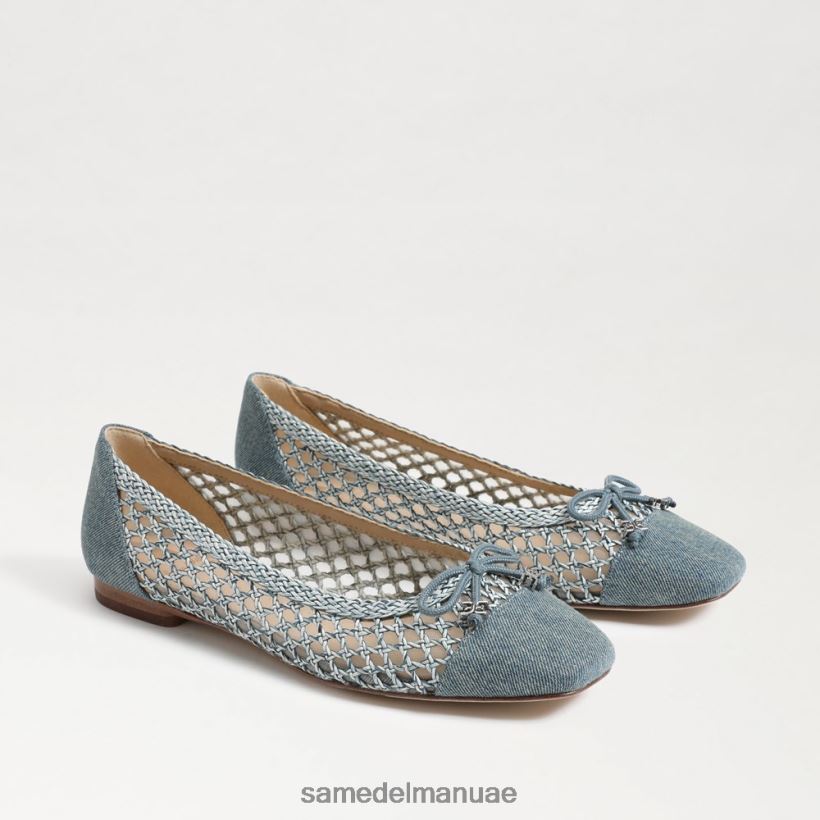غسلها باللون الأزرق الجديد أحذية Sam Edelman نحيف قد يكون الباليه مسطحًا 246L6T371