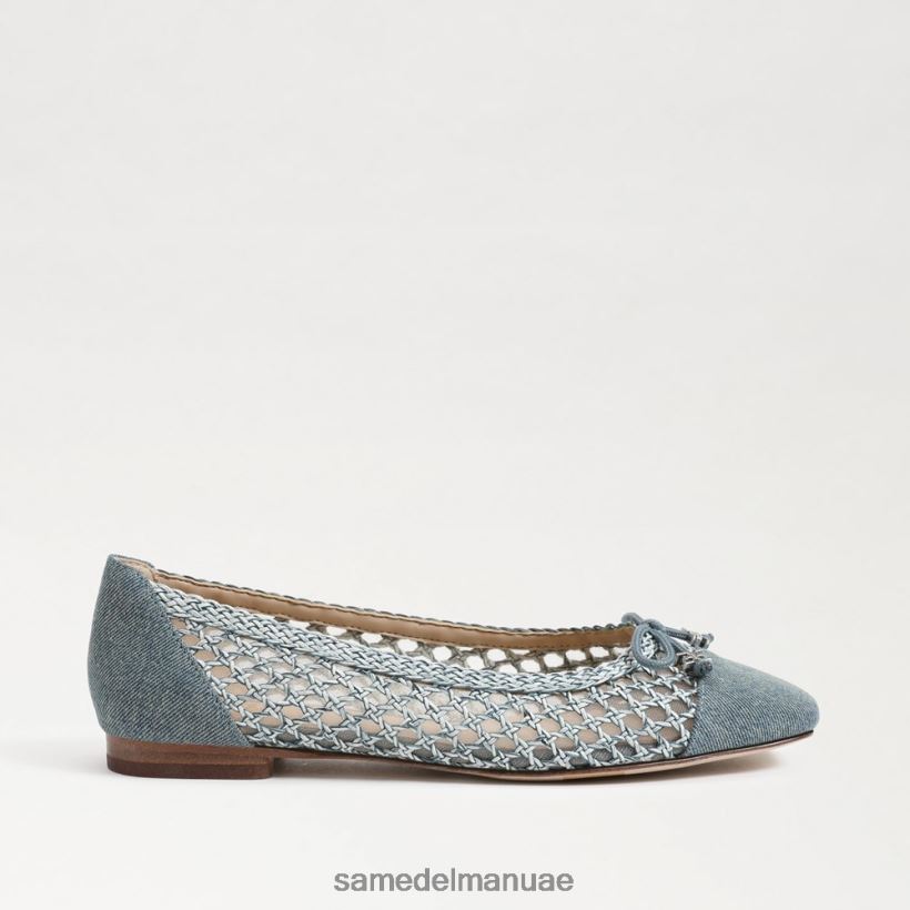 غسلها باللون الأزرق الجديد أحذية Sam Edelman نحيف قد يكون الباليه مسطحًا 246L6T371