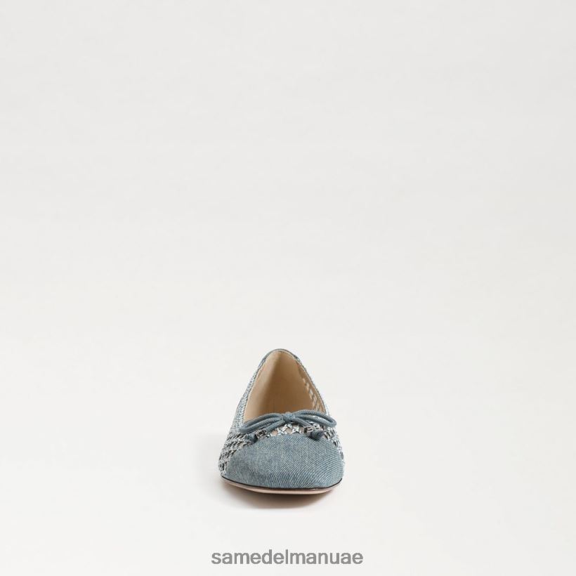 غسلها باللون الأزرق الجديد أحذية Sam Edelman نحيف قد يكون الباليه مسطحًا 246L6T371