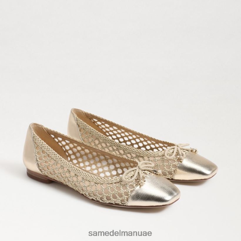 مبيض طبيعي أحذية Sam Edelman نحيف قد يكون الباليه مسطحًا 246L6T372