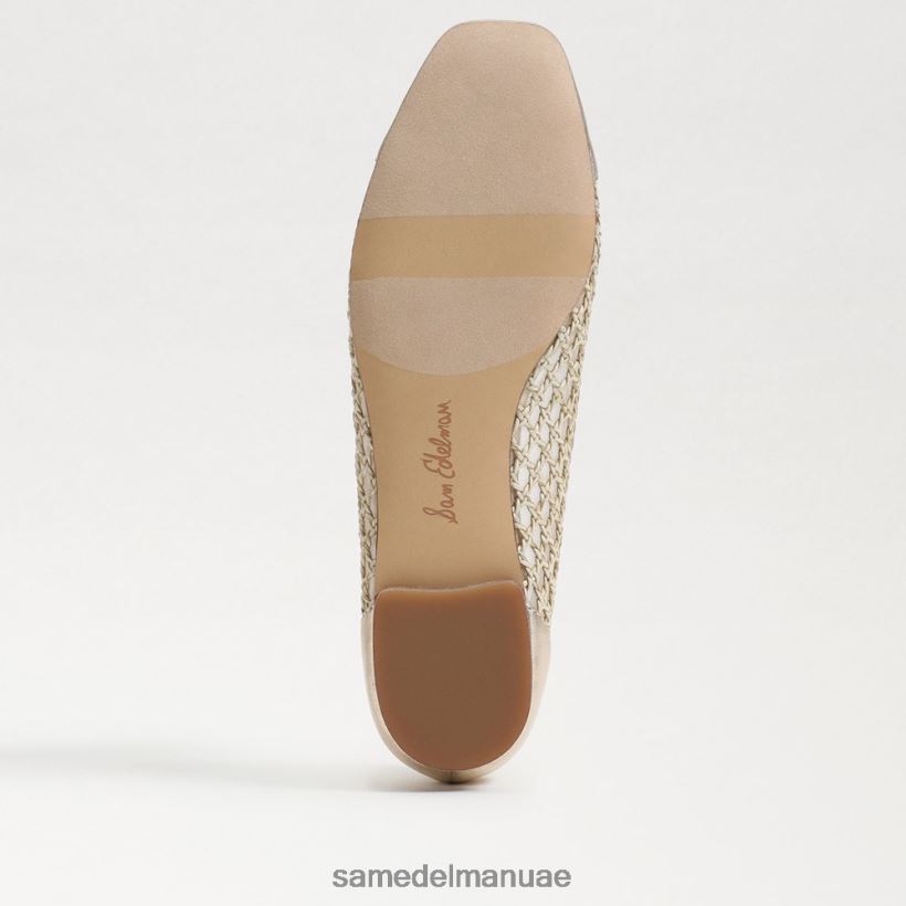 مبيض طبيعي أحذية Sam Edelman نحيف قد يكون الباليه مسطحًا 246L6T372