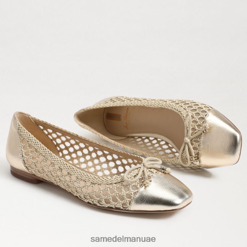 مبيض طبيعي أحذية Sam Edelman نحيف قد يكون الباليه مسطحًا 246L6T372