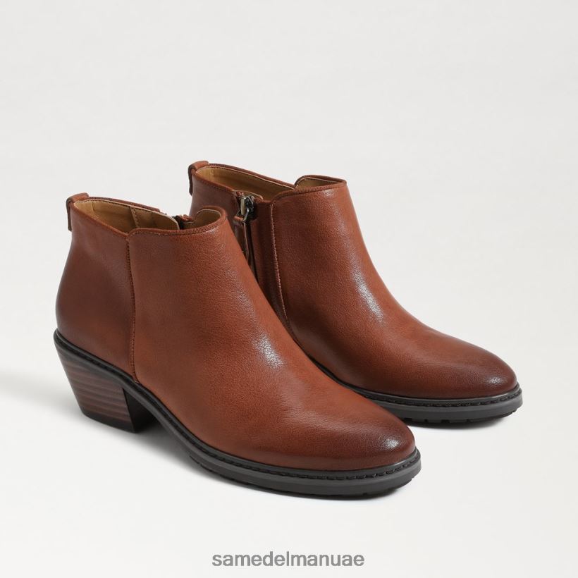 بني مصفر أحذية Sam Edelman نحيف حذاء برايس للكاحل 246L6T375