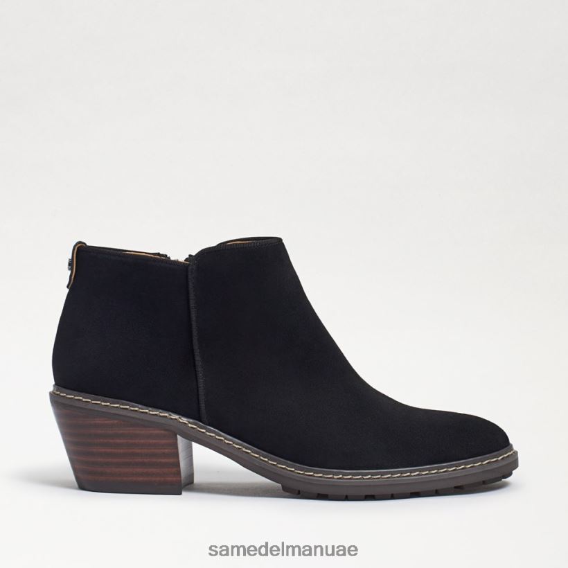 جلد الغزال الأسود أحذية Sam Edelman نحيف حذاء برايس للكاحل 246L6T376
