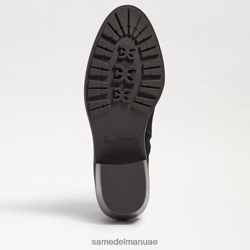جلد الغزال الأسود أحذية Sam Edelman نحيف حذاء برايس للكاحل 246L6T376
