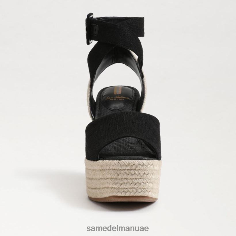 أسود أحذية Sam Edelman نحيف صندل إسبادريل إسبادريل من فادا 246L6T381