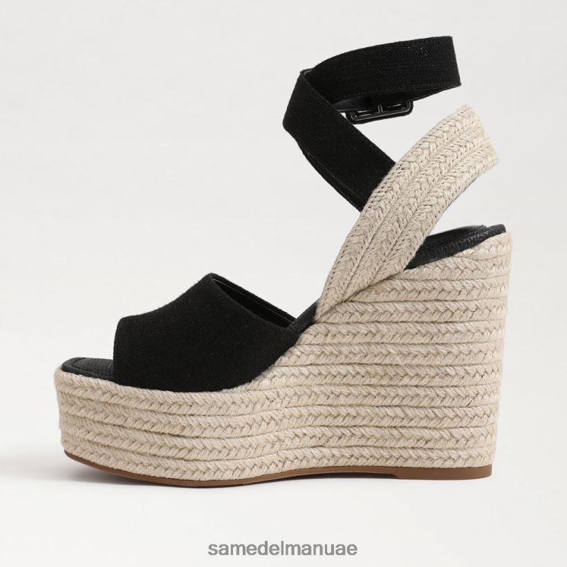 أسود أحذية Sam Edelman نحيف صندل إسبادريل إسبادريل من فادا 246L6T381