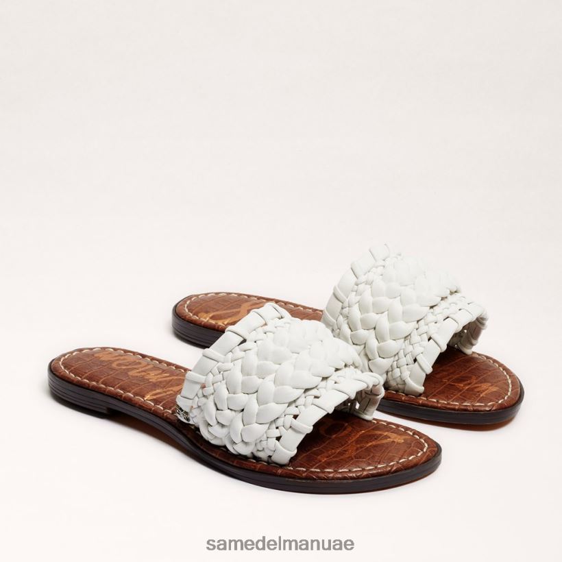 ناصعة البياض أحذية Sam Edelman نحيف صندل منزلق منسوج من جيادا 246L6T403