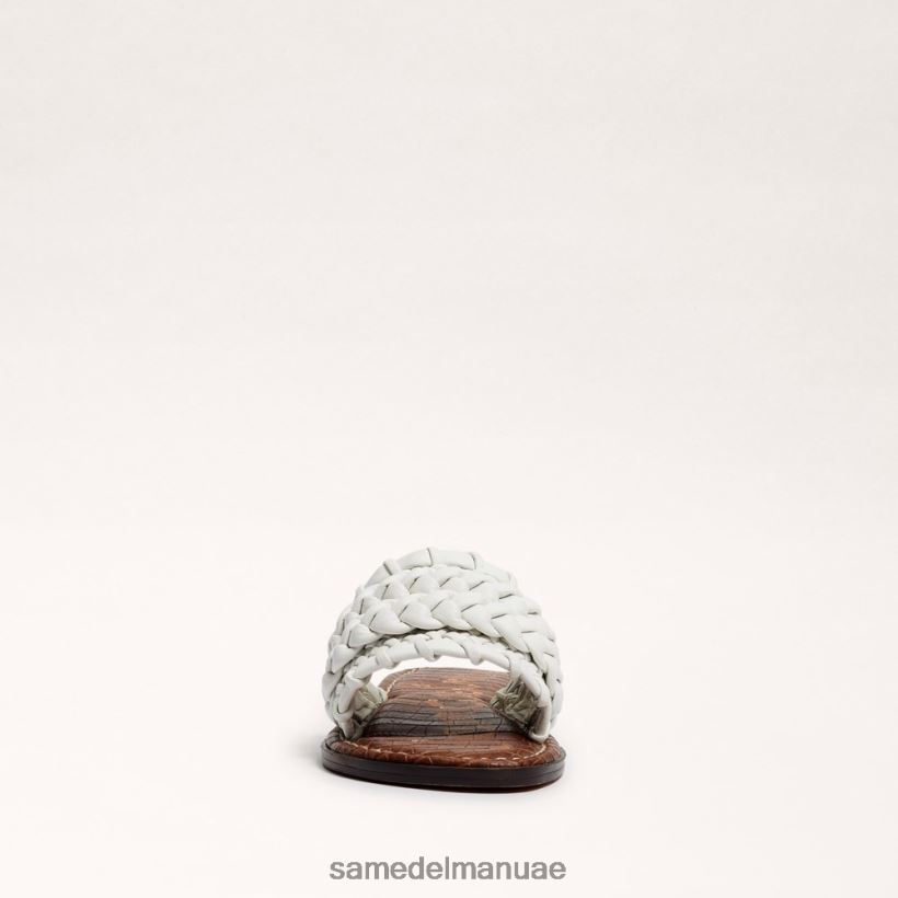ناصعة البياض أحذية Sam Edelman نحيف صندل منزلق منسوج من جيادا 246L6T403