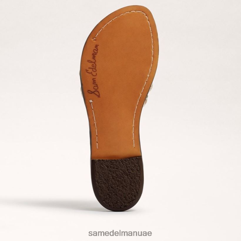 ناصعة البياض أحذية Sam Edelman نحيف صندل منزلق منسوج من جيادا 246L6T403