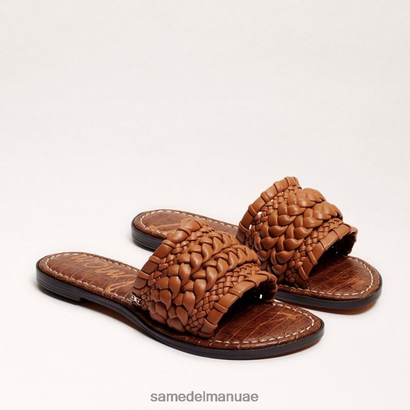 بني فاتح أحذية Sam Edelman نحيف صندل منزلق منسوج من جيادا 246L6T404