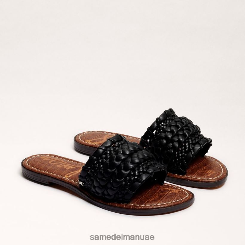 أسود أحذية Sam Edelman نحيف صندل منزلق منسوج من جيادا 246L6T405