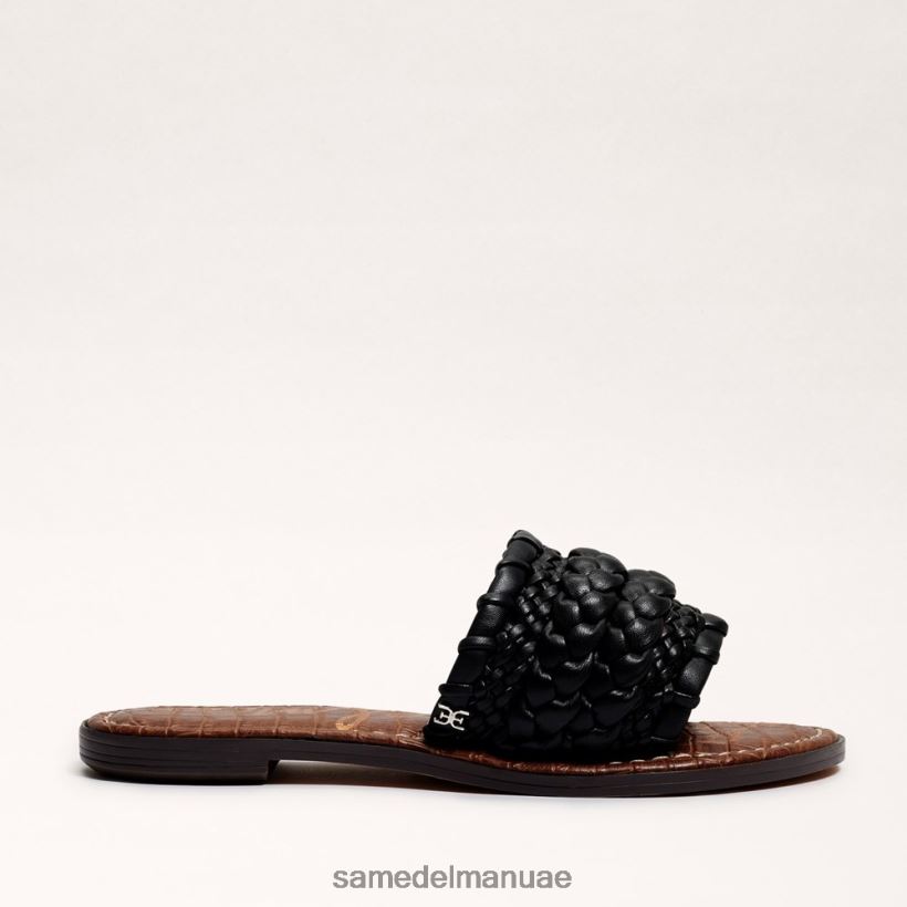 أسود أحذية Sam Edelman نحيف صندل منزلق منسوج من جيادا 246L6T405