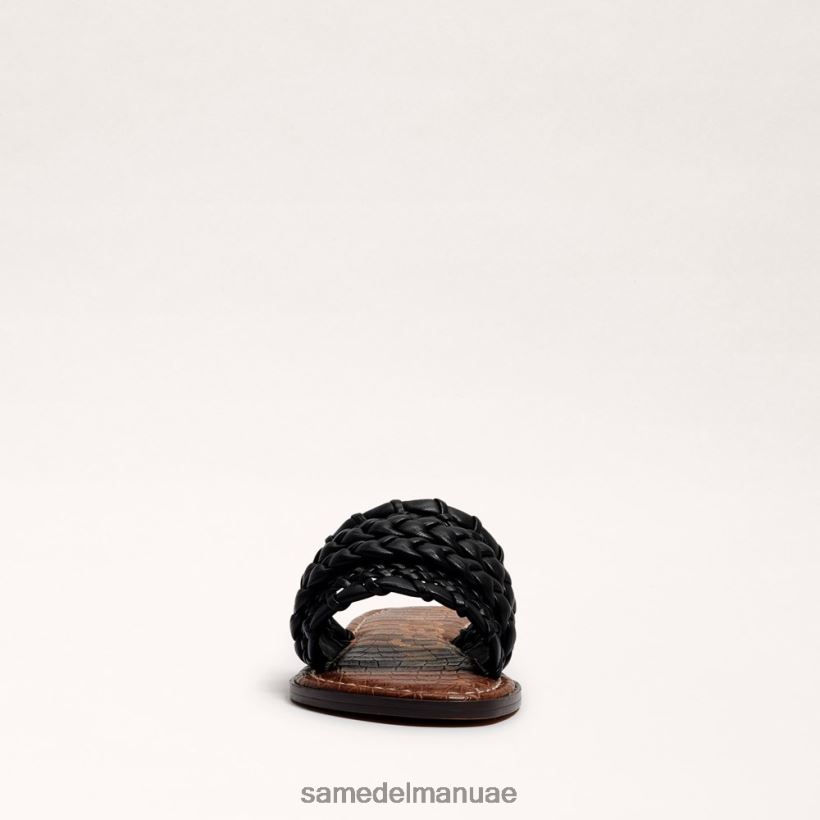 أسود أحذية Sam Edelman نحيف صندل منزلق منسوج من جيادا 246L6T405