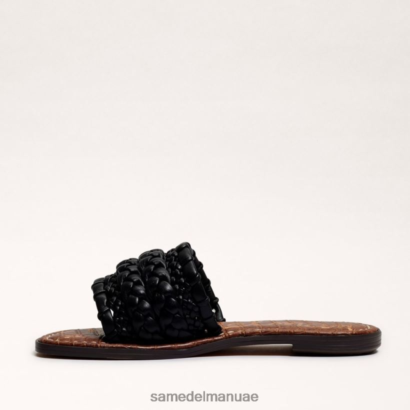 أسود أحذية Sam Edelman نحيف صندل منزلق منسوج من جيادا 246L6T405
