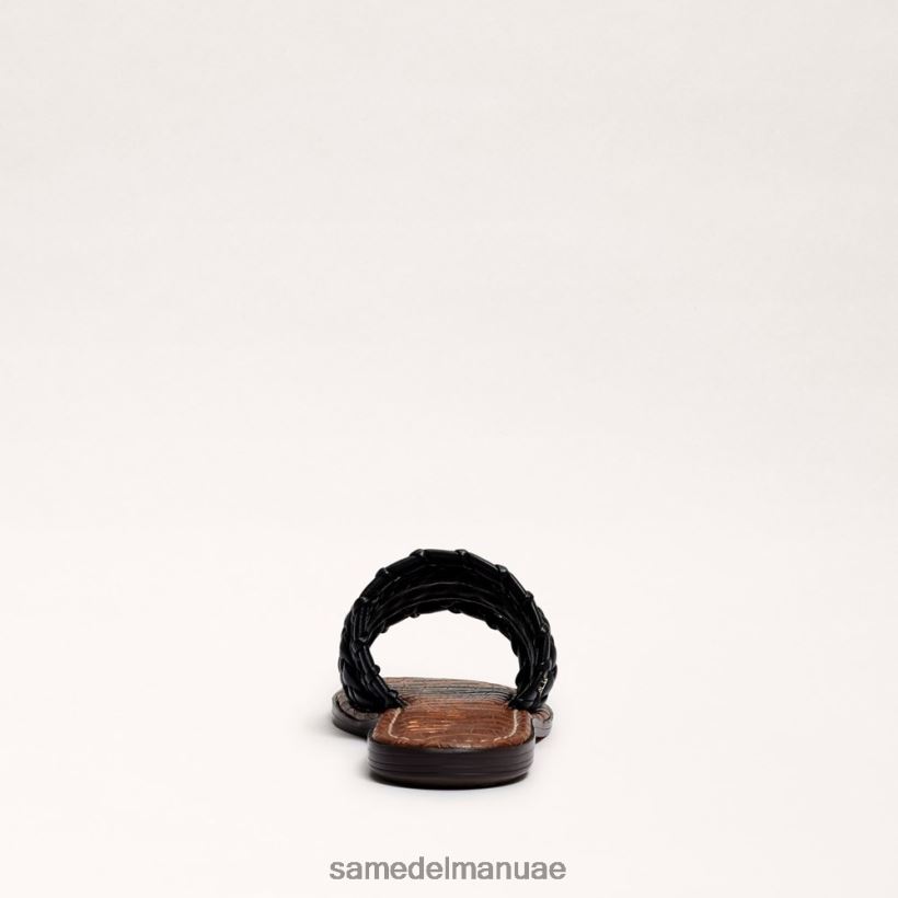 أسود أحذية Sam Edelman نحيف صندل منزلق منسوج من جيادا 246L6T405