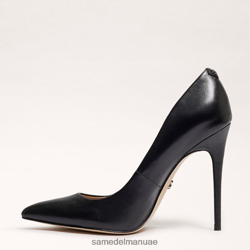 جلد أسود أحذية Sam Edelman نحيف كعب دانا مدبب عند أصابع القدم 246L6T409