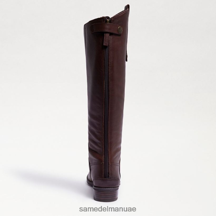 بني غامق أحذية Sam Edelman نحيف حذاء ركوب جلد بيني 246L6T414